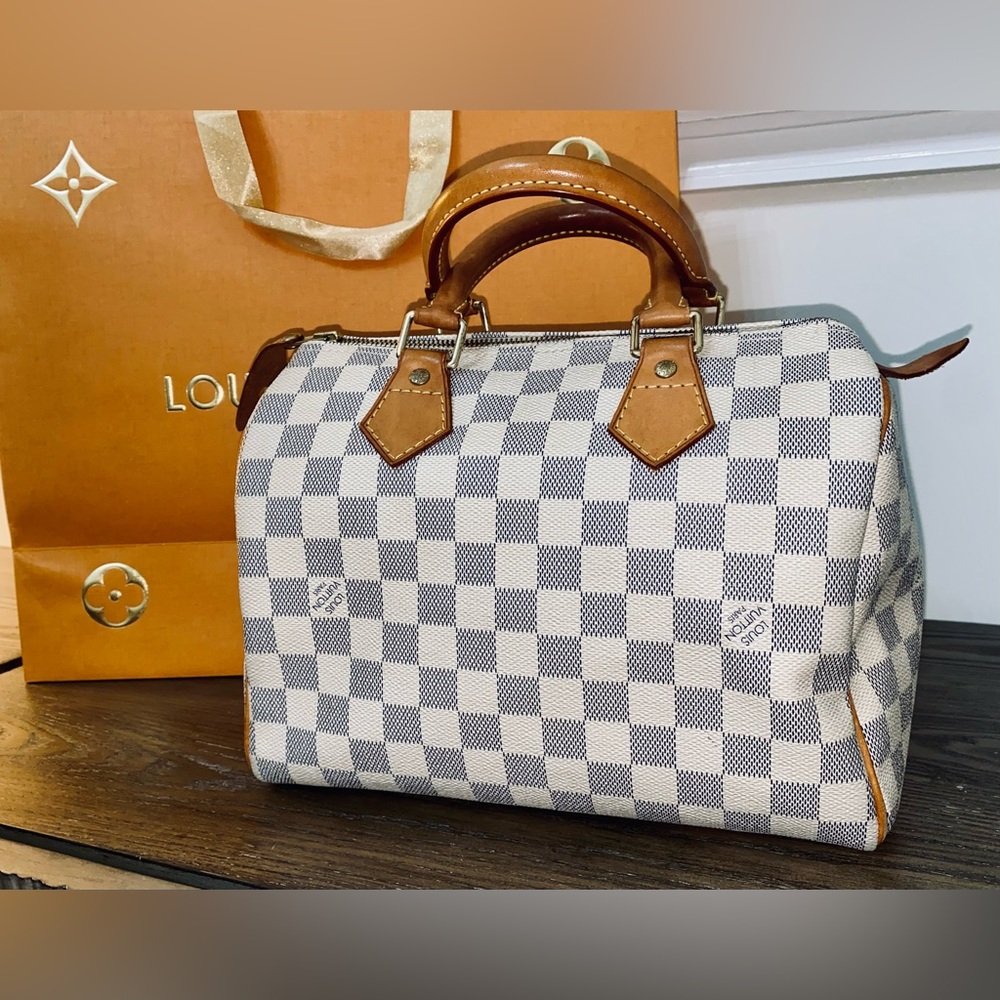 SOLD Authentic Louis Vuitton Speedy 25 Damier Azur
